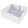 Einzelne Backbox, weiß, Wandplatten und Bodenboxen, audiovisuelles Kabel, 1 Stück