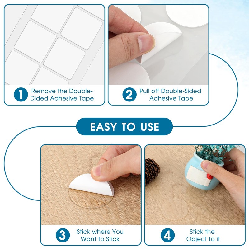Dimeho Transparent Tablecloth Clips, 40 Pcs Removable Outdoor Table Cloth