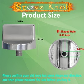 Upgraded W11366438 Stove Knobs Replacements for Whirlpool Gas Ranges WCG55US6HS00 WCG77US0HS00 WCG97US0HS00, Compatible with W11084623 KIP5T08 Electric Oven Cooktop Stove Control Burner Knobs (5)