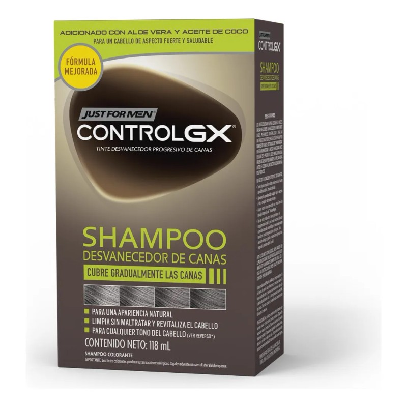 Kit Just For Men Desvanecedor Canas Gx + Barba Castaño