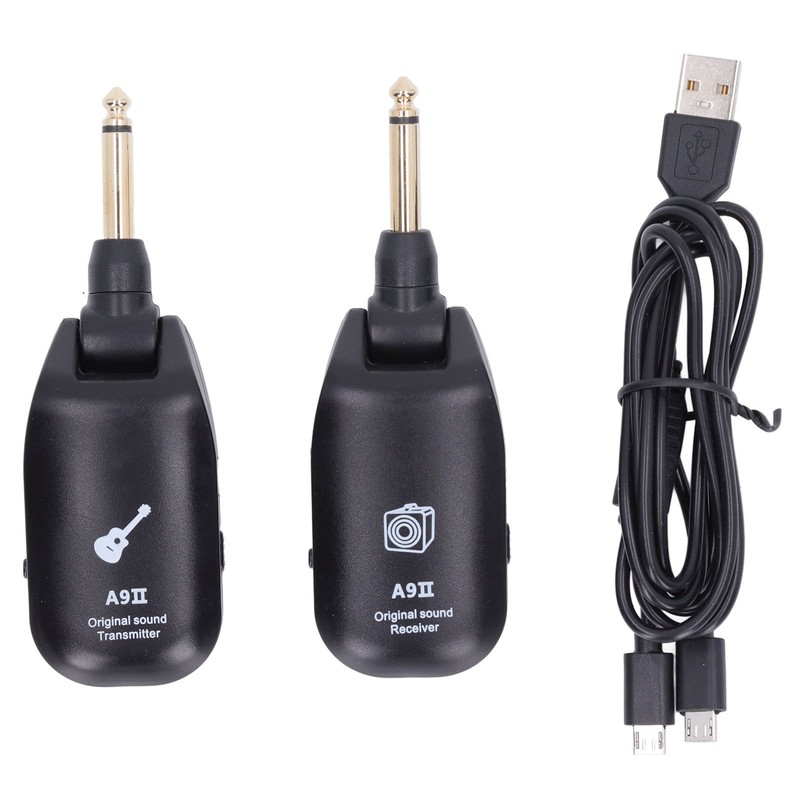 Guitar Receiver Transmitter Set Plug and Play Wireless Transmitter Receiver