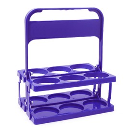 ZERONOWA 6 Bottle Carry Foldable Handbag Drink Holder Portable Outdoor (Blue)