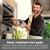 MEEMA Kitchen Oven Mitts & Heat Resistant Pot Holders |
