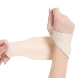 Thin Wrist Support Brace (Single Piece) for Pregnancy & Tennis Gold Pink 4ea