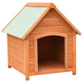 vidaXL Dog House - Solid Pine & Fir Wood Construction - Weather-Resistant - Easy Assembly - Suitable for Outdoor Use - Rustic Charm