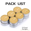 Natural Beeswax Tealight Candles in Metal Aluminum Cup - Organic