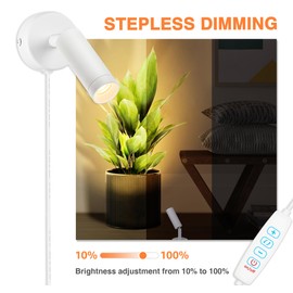 URTOM LED Spot Lights Indoor Uplighting Spotlight with Memory Function 3000K/4000K/5000K Up Lights Indoor 120V Dimmable Uplights for Plant & Accent Lighting 2 Pack