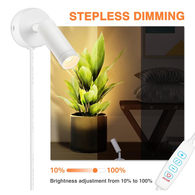 URTOM LED Spot Lights Indoor Uplighting Spotlight with Memory Function