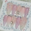 Lavender Pixie Handmade Nail Tips - Lipstick / 라벤더 픽시