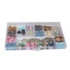 Everything Mary 21-Compartment Bead Storage Box – Clear Organizer for