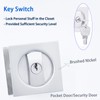 Dontay Pocket Door Lock with Key 2 Pack, Contemporary Entry