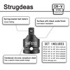 StrugDeas 6 Piece impact Socket Adapter and Reducer Set, 1/4",