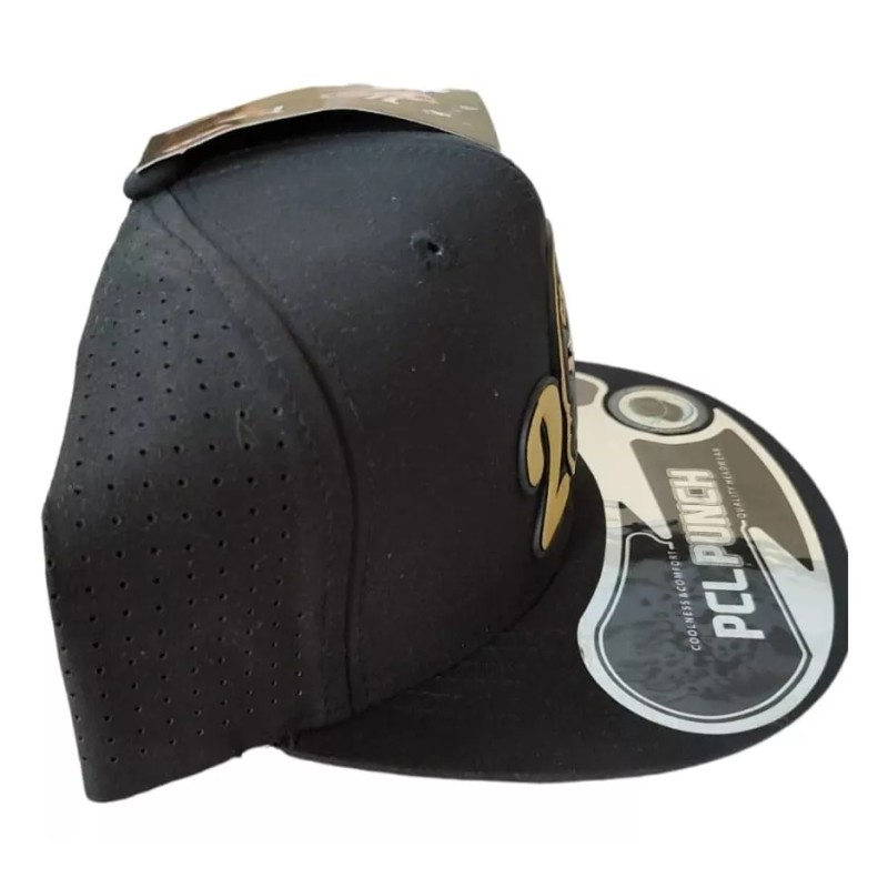 Innovaciones Gorra Plana Peso Pluma Doble P Negra