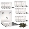 Silver Stainless Steel Corner Bracket,Joint Right Angle Bracket,L Shape Heavy