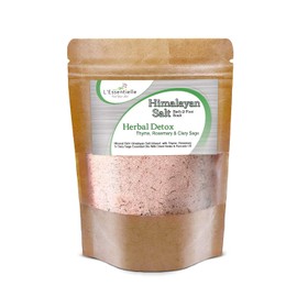 Himalayan Pink Bath Salt Soak 100g – Herbal Detox with Thyme, Rosemary & Clary Sage