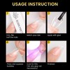 BORN PRETTY Nail Tips Short Clear Tips 288pcs Translucent Nail