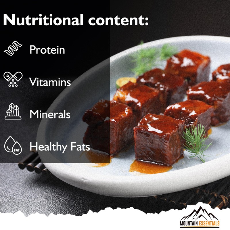 MOUNTAIN ESSENTIALS Freeze-Dried Diced Beef – Fully Cooked Meat |