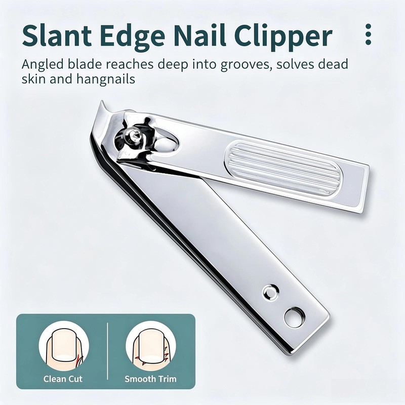 6 Pcs Stainless Steel Nail Kit, Nail Clipper Set with