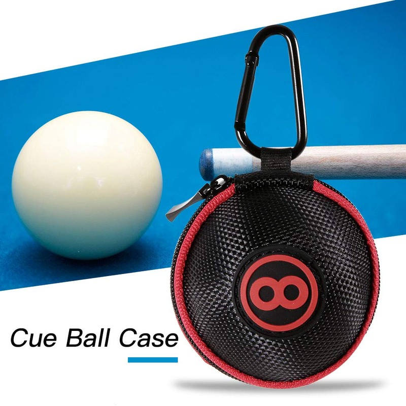 Lixada Cue Ball Case Clip-on Attaching Billiard Balls Holder Cue
