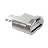 Silver USB C to SD Card Reader - OTG Adapter