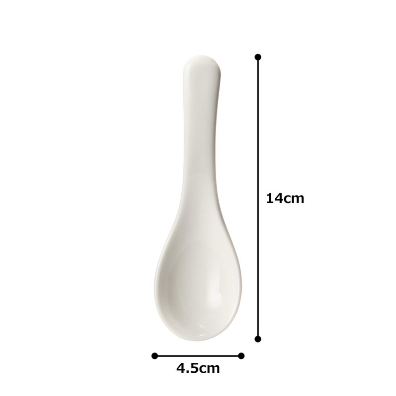 Narumi 41031-9858 PATIA White Soup Spoon, 5.5 inches (14 cm),