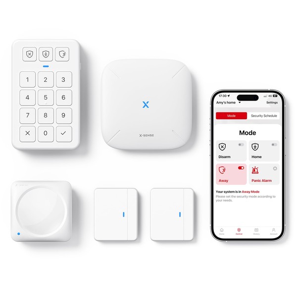 X-Sense Smart Home Security Systems, Wireless alarm systems, Works with