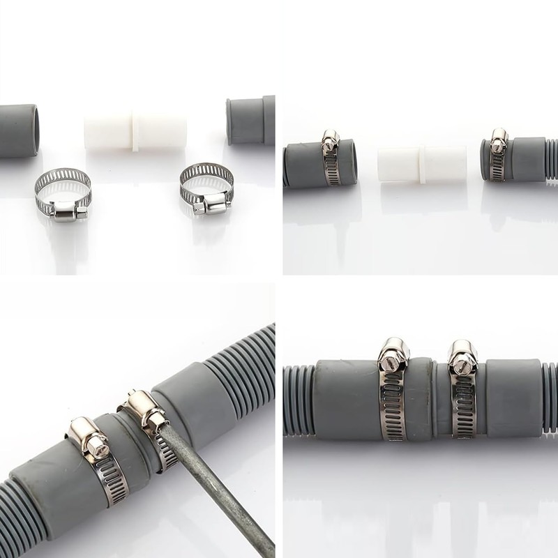 Washing Machine Waste Pipe Connector, Leak-Proof Hose to Hose Joiner