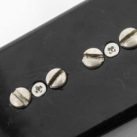 GBD MUSIC P90 Pickup Mount Special Long Screws (Flat Atama, 1.4 inches (35 mm) Lower Neck, 2 Pieces