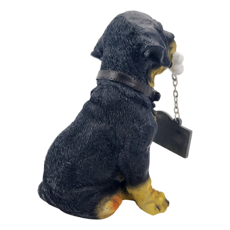Treasure Co Trio Rottweiler Welcome Statue 6 in Resin Guard