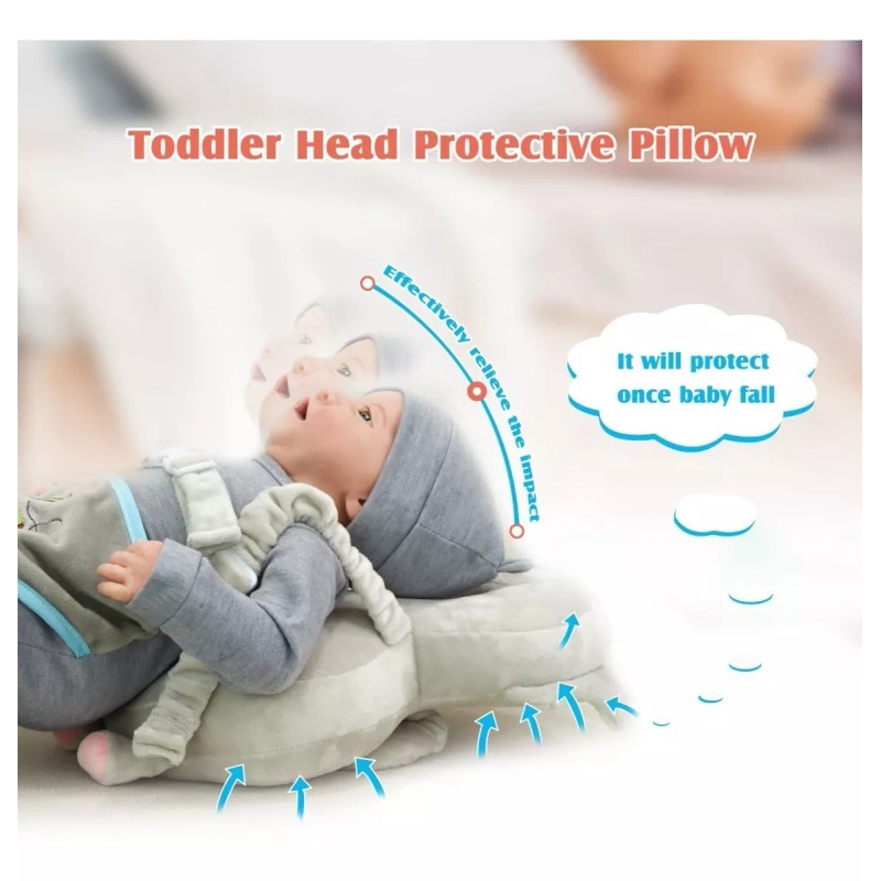 TongChang Casco Para Bebe Antigolpes Gorro Protector Cabeza Acolchada