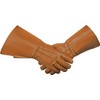 Daskz Leathers Men's Long Cuff Gauntlets Gloves Piper Drummer Band