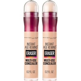 Maybelline New York - Corrector Maybelline Instant Age Rewind Eraser, tratamiento para ojeras, ligero, 2 unidades