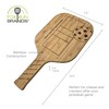 Fox Run Pickleball Paddle Charcuterie Boards, Set of 2 Bamboo