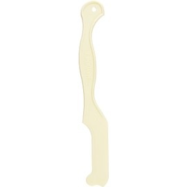 Compac Mayo Knife & Jar Scraper Spreader - Plastic Knife Spatula for Scraping Mayonnaise Jars and Spreading Condiments Easily with Little Mess, Helpful Kitchen Gadgets and Accessories, 2 Count, White