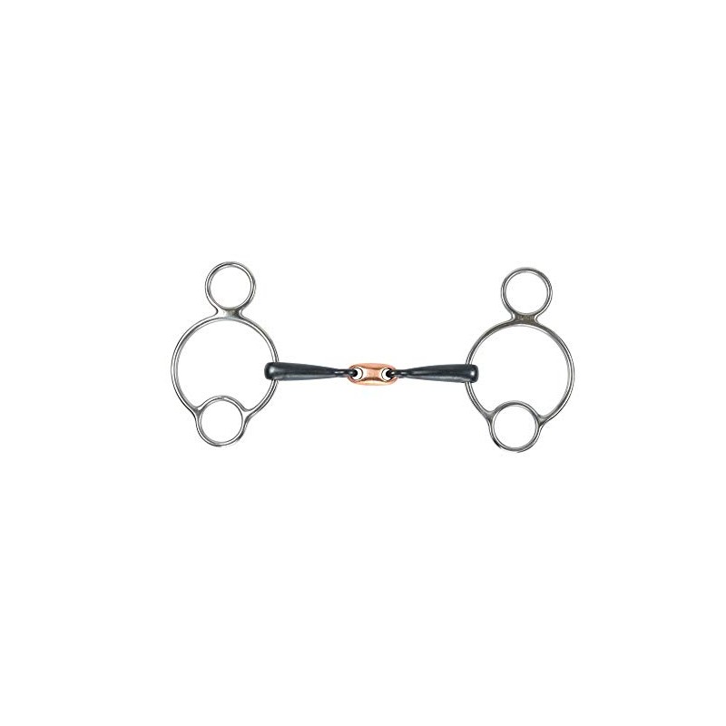 Shires Black Sweet Iron Universal With Lozenge Horse Bit 6",