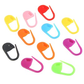 Pack of 50pcs Small Size Random Color Lock Reusable Plastic Ring Markers for Knitting 50pcs Knitting Crochet Locking Stitch Markers Handy and Professional
