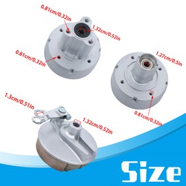 Silscvtt 8 inch Front and Rear Wheel Hub Panel Drum Brake Replacement for Honda Monkey Z125M Z50R Z50A Mini Trail 1968-1999 2019-2021