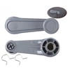 Interior Window Crank Handle, Textured Gray Grey, for Various Toyota