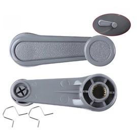 Interior Window Crank Handle, Textured Gray Grey, for Various Toyota Models - 1973-2017 Tundra Yaris Matrix Tacoma Corolla Camry Sienna T100 Previa 4Runner MR2 Pickup