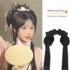 Chinese Traditional Retro Black Hair Chignon Fake Hanfu Hair Bun