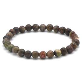 Miracles Minéraux 6 mm Round Beads, Bracelet, Natural Stone, French Craftsmanship Over 60 Choices