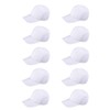 DIYEAH Pack of 10 DIY Baseball Caps with White Painting