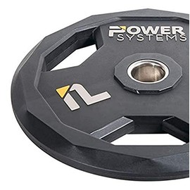 Power Systems Urethane Weight Plate, 25 Pounds, Black (55886)