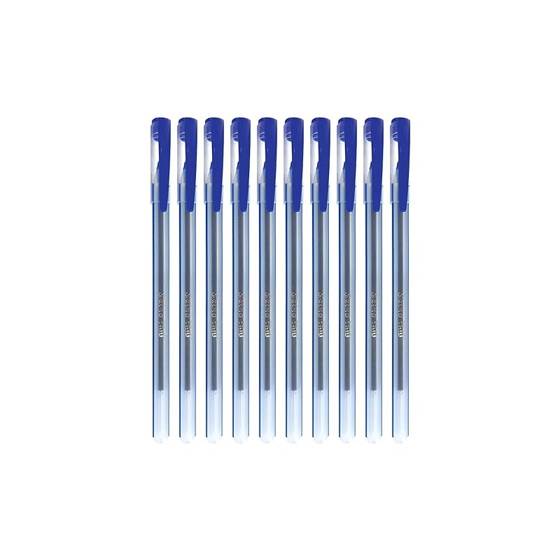 SAINO Trio Ballpoint Pens, BLUE, Fine Point (0.7mm), Pack of