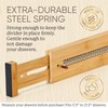 Night Tree Expandable Bamboo Drawer Dividers – Spring-Loaded Wooden Organizers