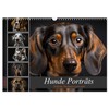 Hunde Porträts (Wandkalender 2026 DIN A3 quer), CALVENDO Monatskalender