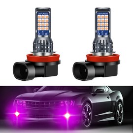 yifengshun H11 Fog Lights - H11 H16 H8 LED Fog Lights Pink, 12-36V Super Bright Plug N Play DRL(2PCS)