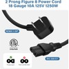 Elecan 45 Degree Flat Plug Polarized Replacement Vizio TV Power