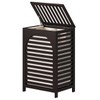 Laundry Hamper, 22.5 Gallon (85L) Bamboo Wood Clothes Laundry Basket