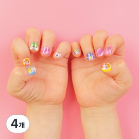 Bonbong Friends Nail Friends Bonbong Stick-on nail polish for kids ages 3 to 7, Ice Princess, 4 pieces / 봉봉프렌즈 네일프랜즈봉봉 3~7세 키즈용 붙이는 매니큐어, 얼음공주, 4개